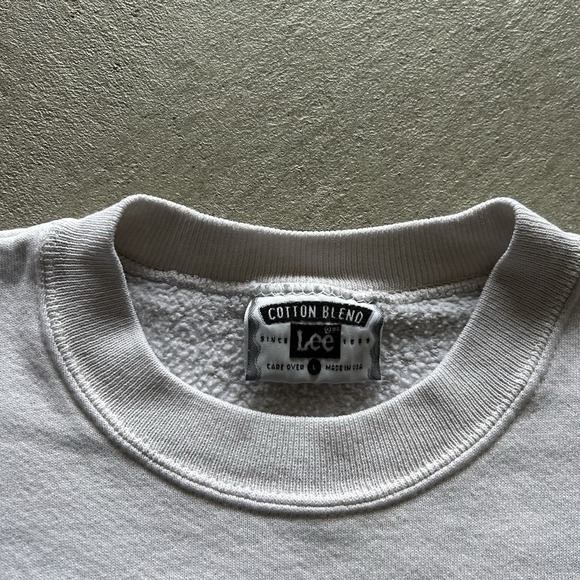 Vintage 90s Arizona Sweatshirt Size Large White Crewneck USA Made Lee Cotton - Picture 3 of 6